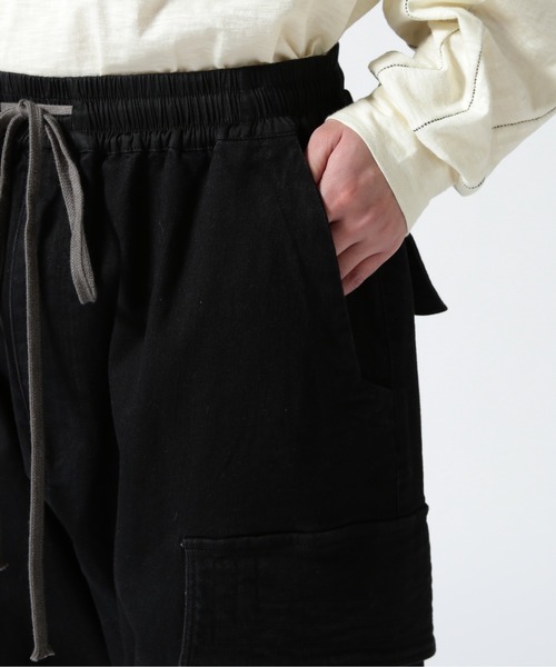ROYAL FLASH(ロイヤルフラッシュ)の「A.F ARTEFACT/エーエフ・アーティファクト/Denim Sarouel Long Pants(カーゴパンツ・メンズ・ブラック・1/3/2)」の7枚目の写真