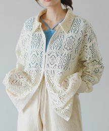 Kastane | 【2023SSアイテム/WEB限定】レースジャガードシャツ(シャツ/ブラウス)