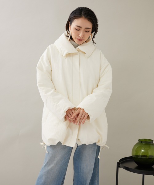 KATHARINE ROSS（キャサリンロス）の「【KATHARINE ROSS】ビクトリアダウン クリンピーパフィダウンコート（ダウンジャケット/コート・レディース・グリーン/ブラック/アイボリー・MEDIUM）」の2枚目の写真