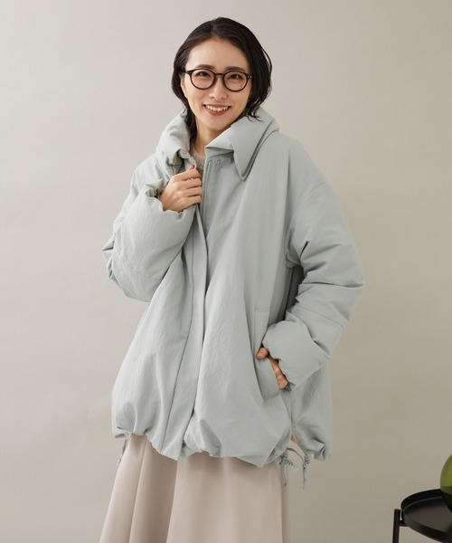 KATHARINE ROSS（キャサリンロス）の「【KATHARINE ROSS】ビクトリアダウン クリンピーパフィダウンコート（ダウンジャケット/コート・レディース・グリーン/ブラック/アイボリー・MEDIUM）」の6枚目の写真