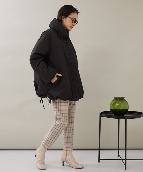 KATHARINE ROSS（キャサリンロス）の「【KATHARINE ROSS】ビクトリアダウン クリンピーパフィダウンコート（ダウンジャケット/コート・レディース・グリーン/ブラック/アイボリー・MEDIUM）」の8枚目の写真