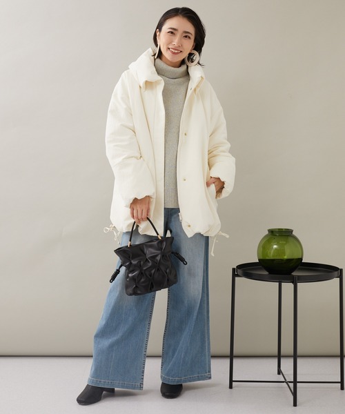 KATHARINE ROSS（キャサリンロス）の「【KATHARINE ROSS】ビクトリアダウン クリンピーパフィダウンコート（ダウンジャケット/コート・レディース・グリーン/ブラック/アイボリー・MEDIUM）」の12枚目の写真