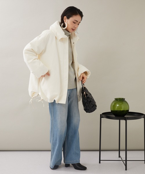 KATHARINE ROSS（キャサリンロス）の「【KATHARINE ROSS】ビクトリアダウン クリンピーパフィダウンコート（ダウンジャケット/コート・レディース・グリーン/ブラック/アイボリー・MEDIUM）」の13枚目の写真