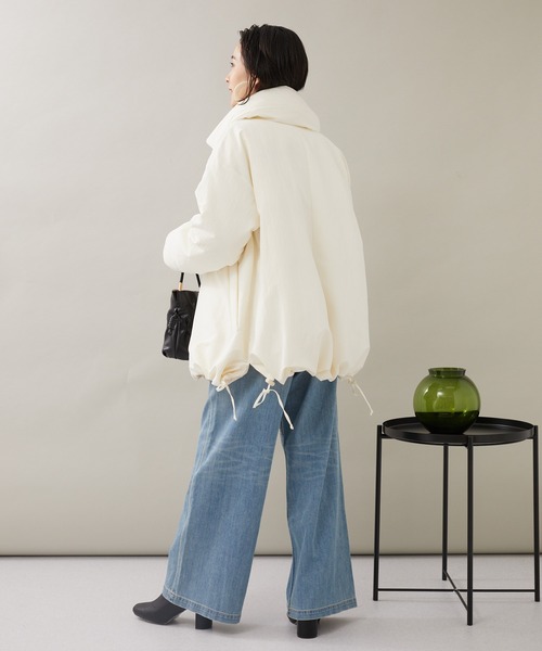 KATHARINE ROSS（キャサリンロス）の「【KATHARINE ROSS】ビクトリアダウン クリンピーパフィダウンコート（ダウンジャケット/コート・レディース・グリーン/ブラック/アイボリー・MEDIUM）」の14枚目の写真