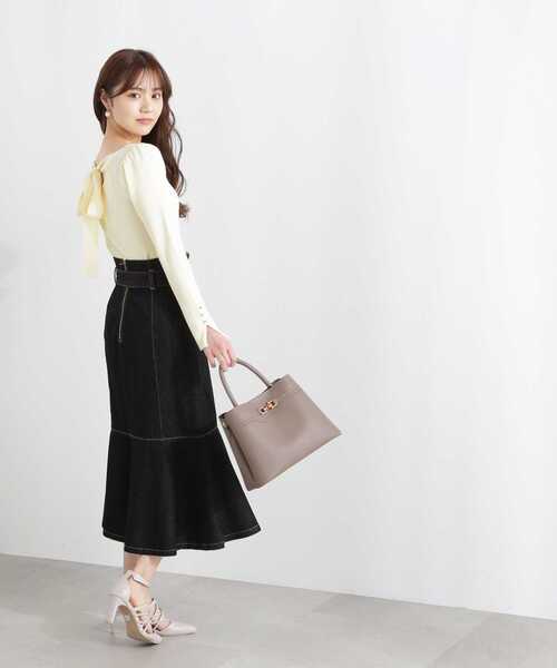 PROPORTION BODY DRESSING（プロポーションボディドレッシング）の「デニムマーメイドスカート / 1213120112（スカート・レディース・ダークネイビー/ブラック・SMALL/MEDIUM）」の15枚目の写真