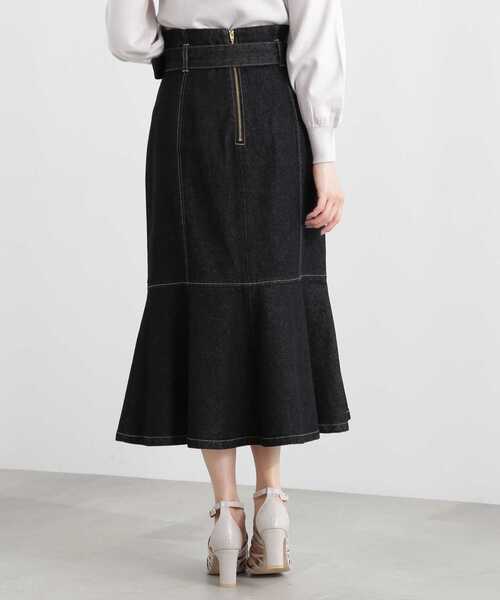 PROPORTION BODY DRESSING（プロポーションボディドレッシング）の「デニムマーメイドスカート / 1213120112（スカート・レディース・ダークネイビー/ブラック・SMALL/MEDIUM）」の14枚目の写真