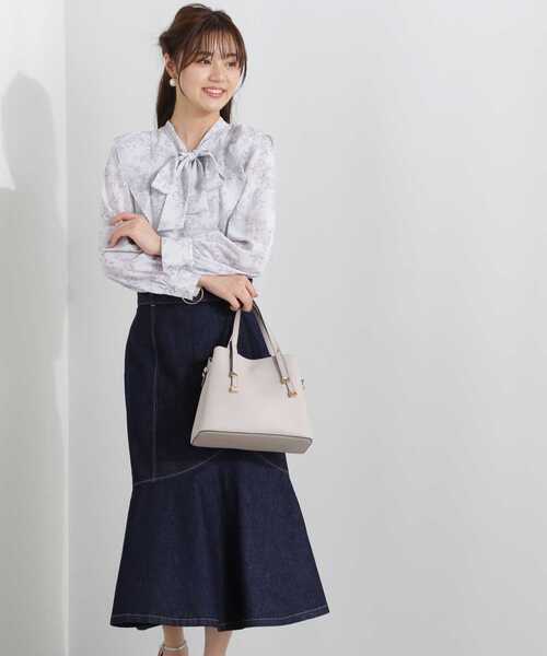 PROPORTION BODY DRESSING（プロポーションボディドレッシング）の「デニムマーメイドスカート / 1213120112（スカート・レディース・ダークネイビー/ブラック・SMALL/MEDIUM）」の19枚目の写真