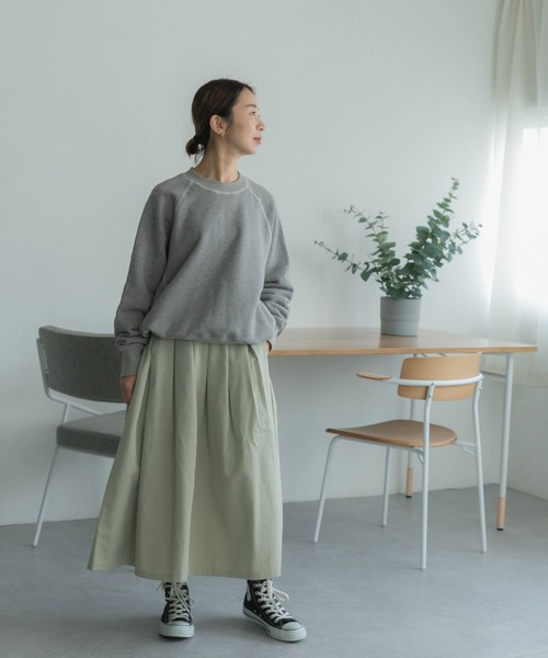 FORK&SPOON（フォークアンドスプーン）の「FORK&SPOON　ラグランクルーネックスウェット（スウェット・レディース・グリーン系その他/アイボリー/グレー・1）」の14枚目の写真