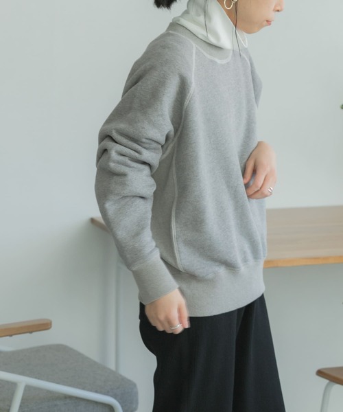 FORK&SPOON（フォークアンドスプーン）の「FORK&SPOON　ラグランクルーネックスウェット（スウェット・レディース・グリーン系その他/アイボリー/グレー・1）」の15枚目の写真