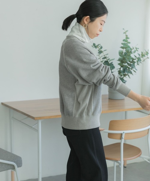 FORK&SPOON（フォークアンドスプーン）の「FORK&SPOON　ラグランクルーネックスウェット（スウェット・レディース・グリーン系その他/アイボリー/グレー・1）」の16枚目の写真