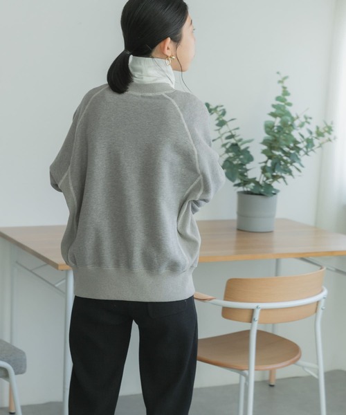 FORK&SPOON（フォークアンドスプーン）の「FORK&SPOON　ラグランクルーネックスウェット（スウェット・レディース・グリーン系その他/アイボリー/グレー・1）」の17枚目の写真