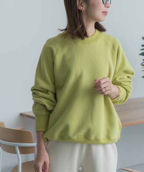 FORK&SPOON（フォークアンドスプーン）の「FORK&SPOON　ラグランクルーネックスウェット（スウェット・レディース・グリーン系その他/アイボリー/グレー・1）」の21枚目の写真