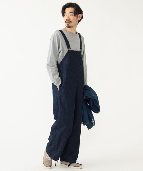 BEAMS PLUS（ビームスプラス）の「BEAMS PLUS / ヘリンボーン ミリタリーオーバーオール（サロペット/オーバーオール・メンズ・カーキ/ホワイト/インディゴブルー・SMALL/MEDIUM/LARGE/X-LARGE）」の5枚目の写真