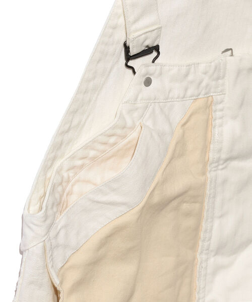 BEAMS PLUS（ビームスプラス）の「BEAMS PLUS / ヘリンボーン ミリタリーオーバーオール（サロペット/オーバーオール・メンズ・カーキ/ホワイト/インディゴブルー・SMALL/MEDIUM/LARGE/X-LARGE）」の15枚目の写真