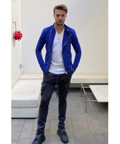 フランシストモークス　SUEDE ASM RIDERS JACKET サイズ2 FranCisT_MOR.K.S.（フランシストモークス）の「FranCisT_MOR
