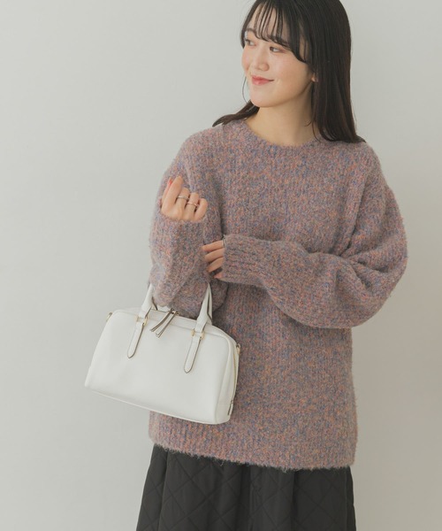 URBAN RESEARCH（アーバンリサーチ）の「横長ボストンバッグ（ボストンバッグ・レディース・ホワイト/ブラック・ONE）」の13枚目の写真