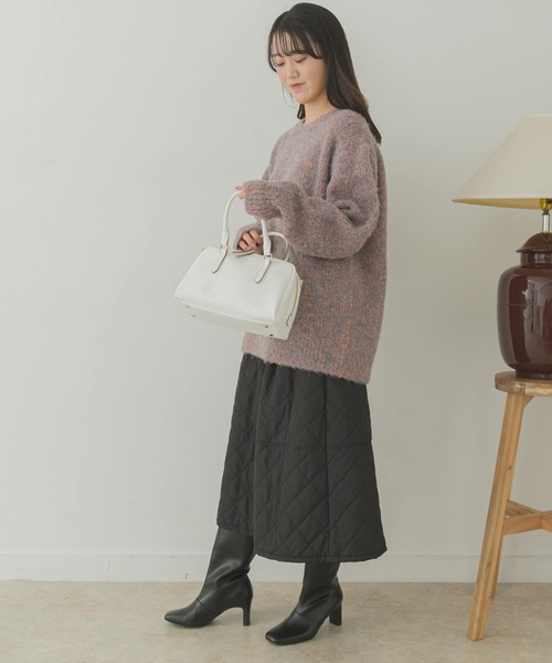 URBAN RESEARCH（アーバンリサーチ）の「横長ボストンバッグ（ボストンバッグ・レディース・ホワイト/ブラック・ONE）」の16枚目の写真