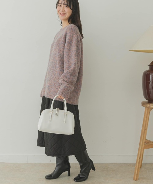 URBAN RESEARCH（アーバンリサーチ）の「横長ボストンバッグ（ボストンバッグ・レディース・ホワイト/ブラック・ONE）」の17枚目の写真