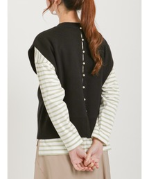 バックパールニットベスト