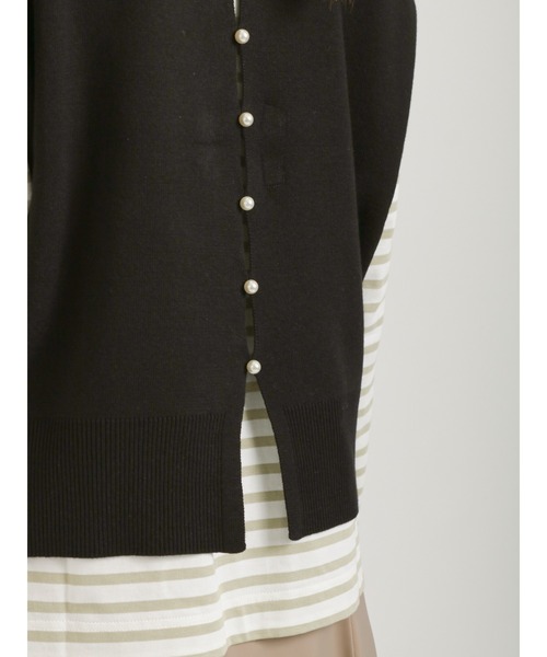 Te chichi（テチチ）の「バックパールニットベスト（ベスト・レディース・ブラック/グレー/オフホワイト・ﾌﾘ-）」の14枚目の写真