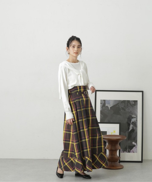 nano･universe（ナノユニバース）の「LB.04/bamboo rayon混クルーネックワイドトップス（Tシャツ/カットソー