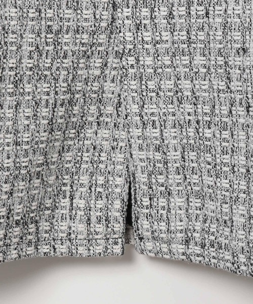 Heather(ヘザー)の「ツイードジャケット 188124(ノーカラージャケット・レディース・グレー/オフホワイト・FREE)」の9枚目の写真