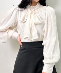 INGNI | ラメシアーハイネックボウタイブラウス(シャツ/ブラウス)
