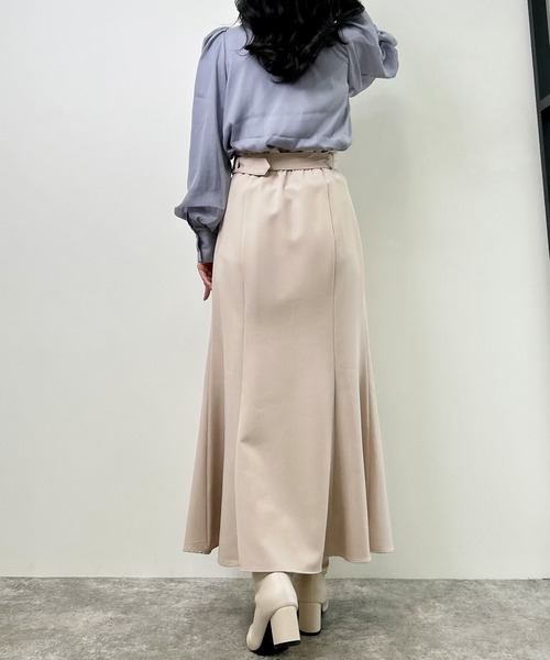 INGNI（イング）の「ラメシアーハイネックボウタイブラウス（シャツ/ブラウス・レディース・グレー系その他/サックスブルー/オフホワイト・M）」の21枚目の写真