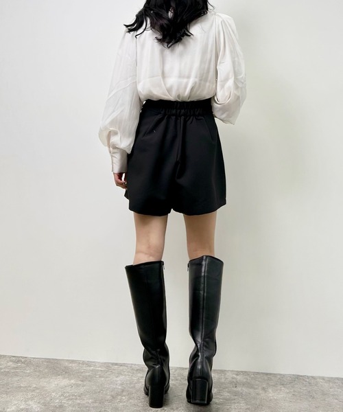 INGNI（イング）の「ラメシアーハイネックボウタイブラウス（シャツ/ブラウス・レディース・グレー系その他/サックスブルー/オフホワイト・M）」の11枚目の写真