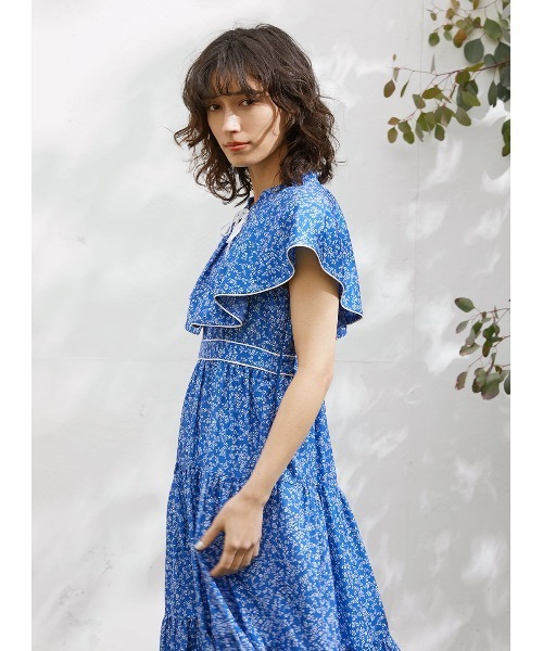 COEL（コエル）の「花柄ラッフルワンピース（ワンピース）」 - WEAR