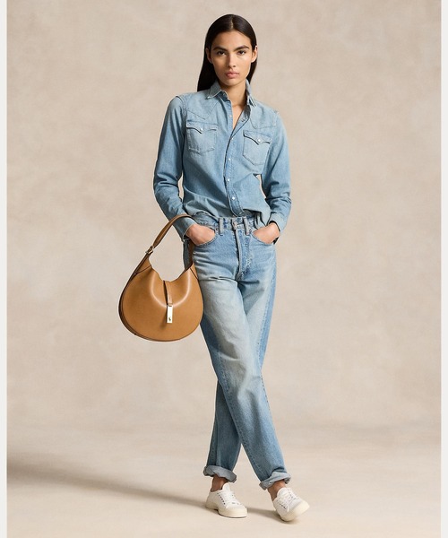 Polo ID ミディアム レザー ショルダー バッグ（ショルダーバッグ