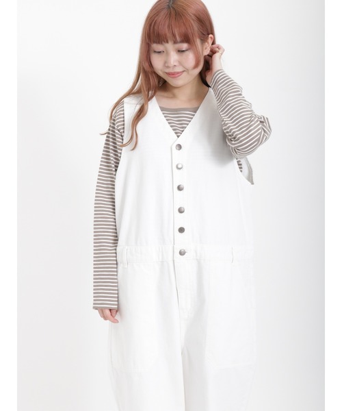 Samansa Mos2（サマンサ モスモス）の「スラブ天竺柄アソート長袖カットソー（Tシャツ/カットソー・レディース・モカ/チャコール/オフホワイト/ブラック・ﾌﾘ-）」の4枚目の写真