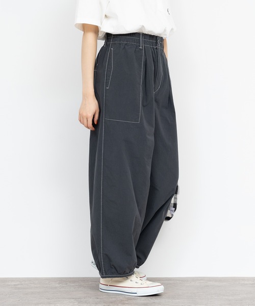 PAR ICI(パーリッシィ)の「40ダンプグランジウォッシュ ワークパンツ(セットアップ対応)(その他パンツ・レディース・チャコールグレー/ネイビー/ベージュ・FREE)」の2枚目の写真