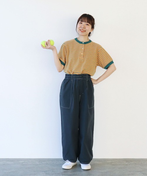 PAR ICI(パーリッシィ)の「40ダンプグランジウォッシュ ワークパンツ(セットアップ対応)(その他パンツ・レディース・チャコールグレー/ネイビー/ベージュ・FREE)」の18枚目の写真