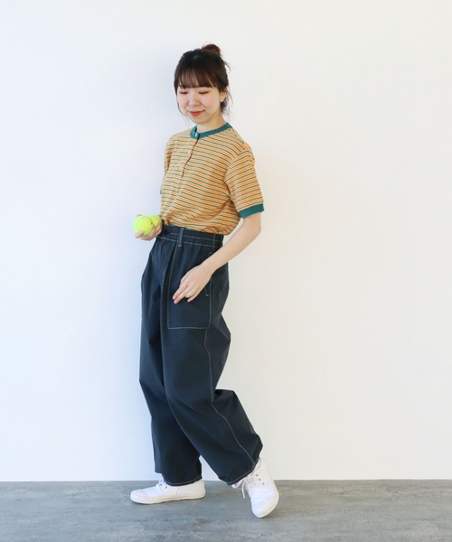 PAR ICI(パーリッシィ)の「40ダンプグランジウォッシュ ワークパンツ(セットアップ対応)(その他パンツ・レディース・チャコールグレー/ネイビー/ベージュ・FREE)」の19枚目の写真