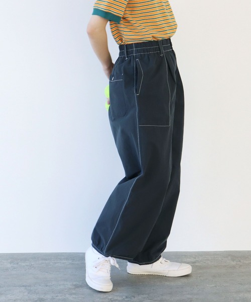 PAR ICI(パーリッシィ)の「40ダンプグランジウォッシュ ワークパンツ(セットアップ対応)(その他パンツ・レディース・チャコールグレー/ネイビー/ベージュ・FREE)」の15枚目の写真