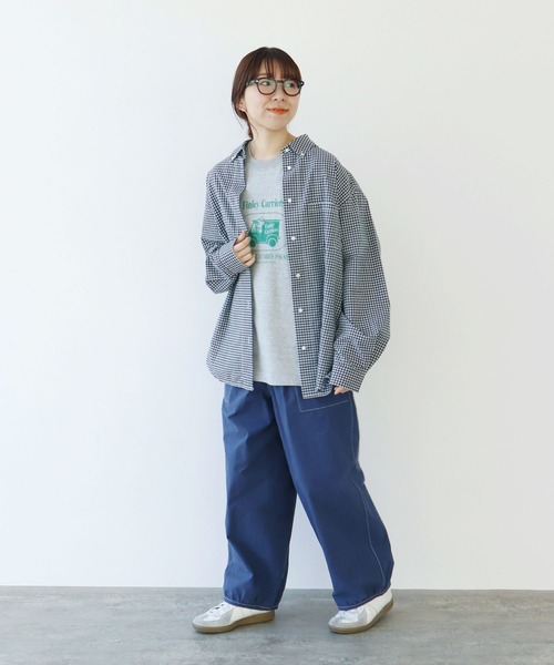 PAR ICI(パーリッシィ)の「40ダンプグランジウォッシュ ワークパンツ(セットアップ対応)(その他パンツ・レディース・チャコールグレー/ネイビー/ベージュ・FREE)」の11枚目の写真