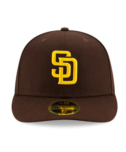 NEW ERA（ニューエラ）の「NEW ERA/ニューエラ キャップ LP 59FIFTY MLBオンフィールド サンディエゴ・パドレス ゲーム 13554932（キャップ・メンズ・ブラウン×イエロー・7 1/2/7 1/4/7 3/8/7 1/8/7）」の4枚目の写真