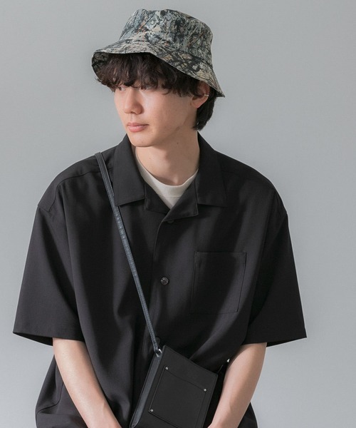 SENSE OF PLACE by URBAN RESEARCH(センスオブプレイスバイアーバンリサーチ)の「『ユニセックス』『別注』ジャクソンポロックバケットハット(ハット・メンズ・ブラック系その他/ベージュ系その他・ONE)」の7枚目の写真