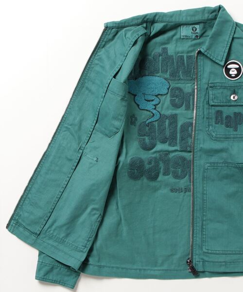 AAPE BY A BATHING APE（エーエイプバイアベイシングエイプ）の「AAPE DENIM JACKET（デニムジャケット・メンズ・ライトベージュ/グリーン系その他5・SMALL/X-LARGE/MEDIUM/LARGE）」の10枚目の写真
