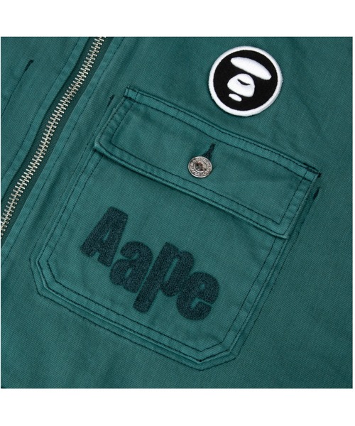AAPE BY A BATHING APE（エーエイプバイアベイシングエイプ）の「AAPE DENIM JACKET（デニムジャケット・メンズ・ライトベージュ/グリーン系その他5・SMALL/X-LARGE/MEDIUM/LARGE）」の12枚目の写真