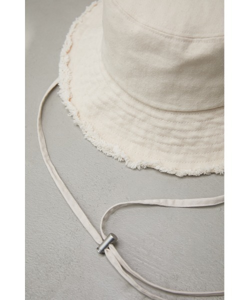 AZUL by moussy(アズールバイマウジー)の「SAFARI HAT/サファリハット(ハット・レディース・オフホワイト/ブラック・FREE)」の7枚目の写真