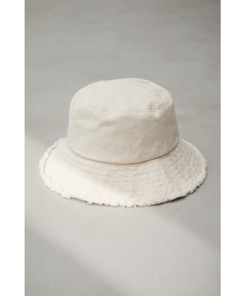 AZUL by moussy(アズールバイマウジー)の「SAFARI HAT/サファリハット(ハット・レディース・オフホワイト/ブラック・FREE)」の8枚目の写真