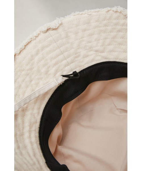 AZUL by moussy(アズールバイマウジー)の「SAFARI HAT/サファリハット(ハット・レディース・オフホワイト/ブラック・FREE)」の9枚目の写真