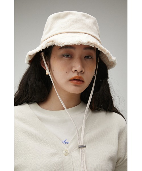 AZUL by moussy(アズールバイマウジー)の「SAFARI HAT/サファリハット(ハット・レディース・オフホワイト/ブラック・FREE)」の11枚目の写真