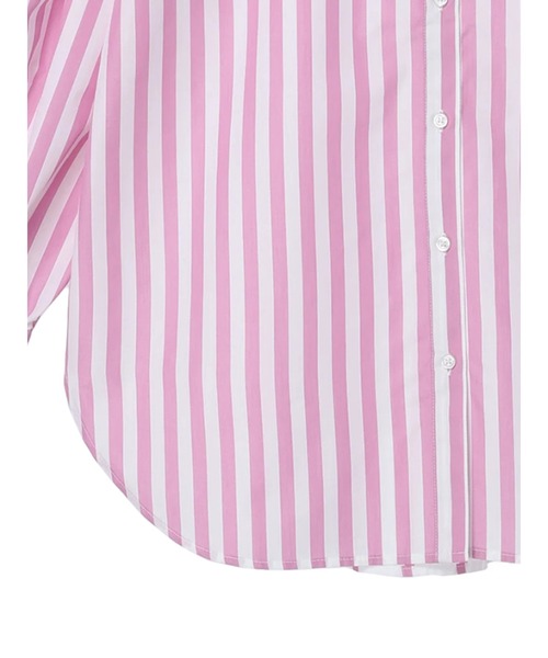 AMERICAN HOLIC（アメリカンホリック）の「イージーケアバンドカラーシャツチュニック（チュニック・レディース・ブルー系その他4/ブルー系その他7/ピンク系その他・M/L）」の10枚目の写真