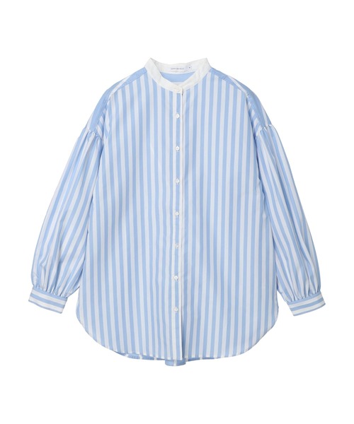 AMERICAN HOLIC（アメリカンホリック）の「イージーケアバンドカラーシャツチュニック（チュニック・レディース・ブルー系その他4/ブルー系その他7/ピンク系その他・M/L）」の15枚目の写真