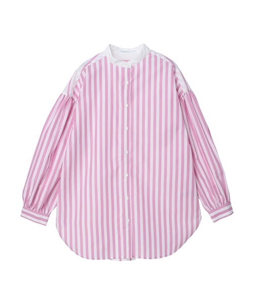 AMERICAN HOLIC（アメリカンホリック）の「イージーケアバンドカラーシャツチュニック（チュニック・レディース・ブルー系その他4/ブルー系その他7/ピンク系その他・M/L）」の11枚目の写真