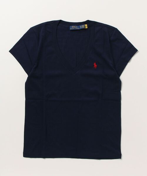 コットン ジャージー Vネック Tシャツ（Tシャツ/カットソー