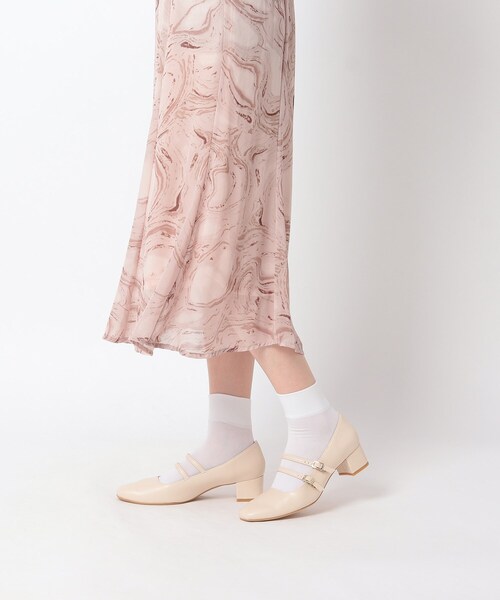 ESPERANZA(エスペランサ)の「ダブルストラップメリージェーンパンプス(パンプス・レディース・ブラック系1/ブラック/アイボリー・S/M/L/LL)」の22枚目の写真